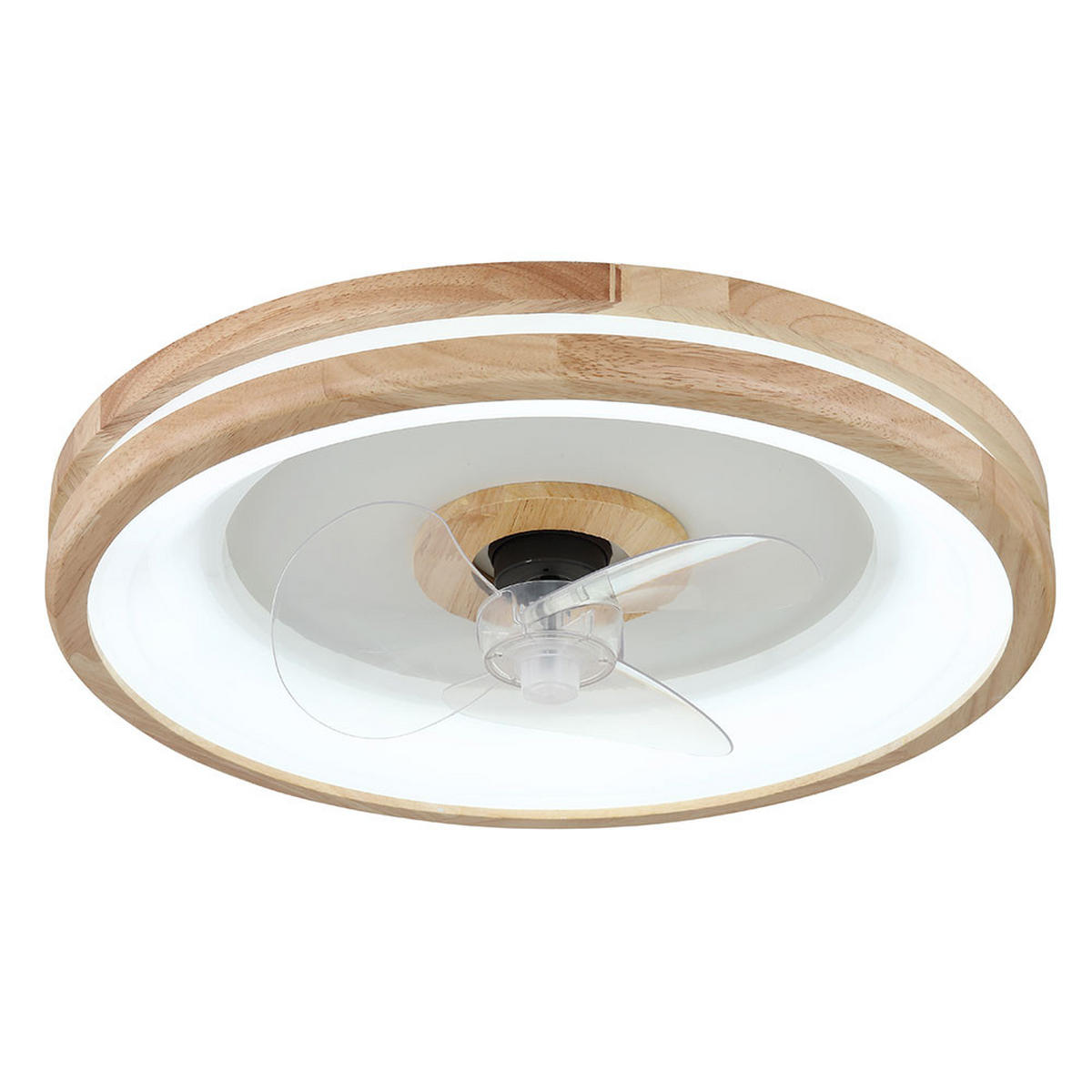 LED DECKENLEUCHTE Braun Holzoptik - Braun, Holz (50/50/12.5cm) - Globo Lighting