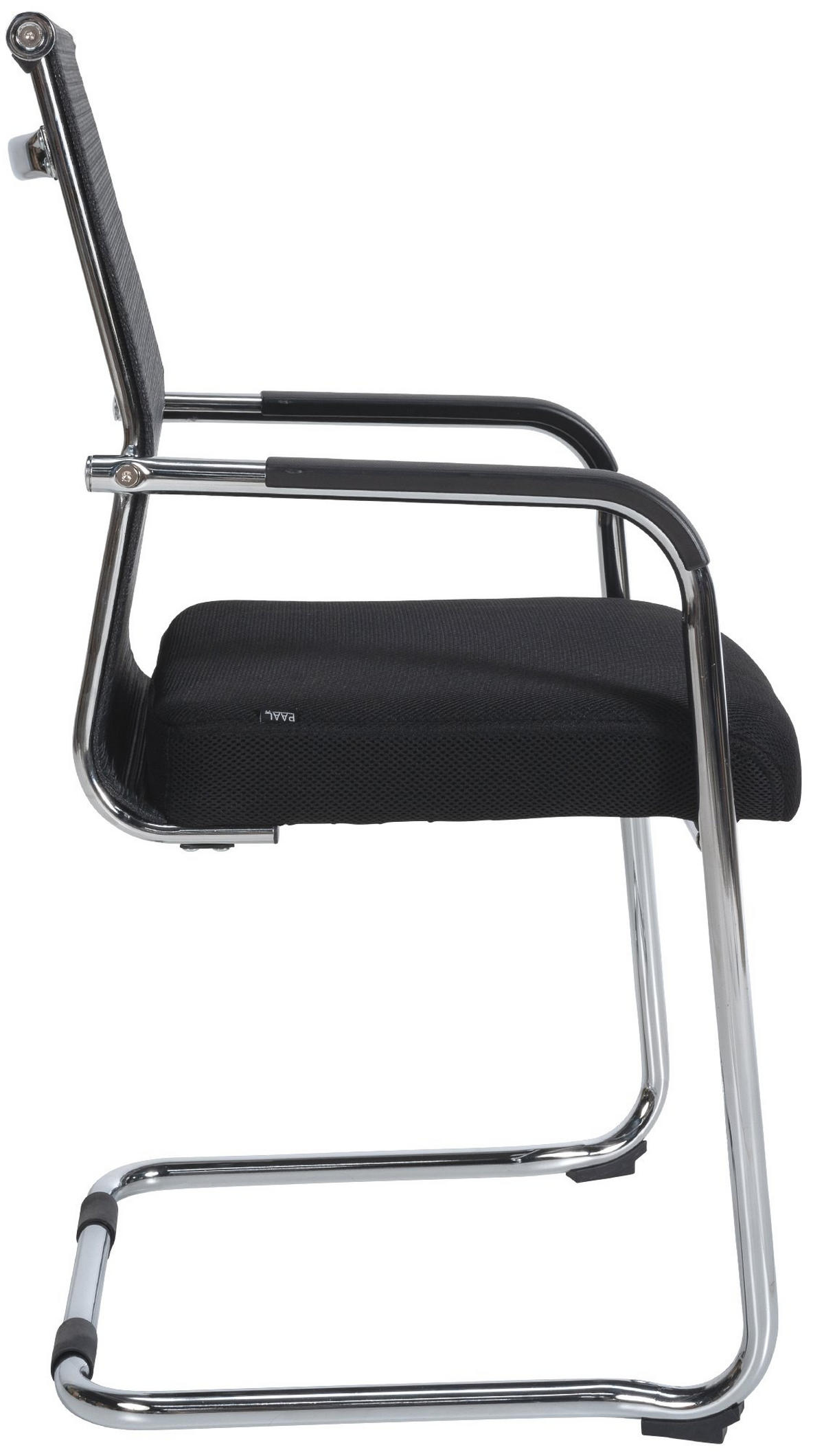 SCHWINGSTUHL Stoff chrom - Chromfarben/Schwarz, Textil/Metall (55/95/51cm) - CLP