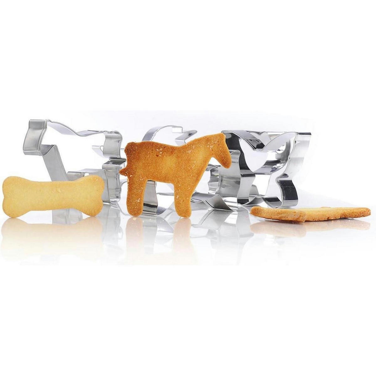 AUSSTECHFORMEN Set 26-teilig Edelstahl - Silberfarben, Metall (22/2.5/30.5cm)