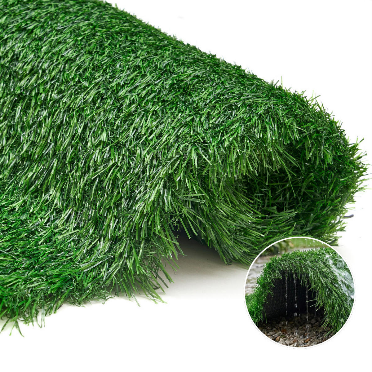 KUNSTRASEN Verde 30 mm – UV-beständig, pflegeleicht, wetterfest für Garten & Terrasse 200/350 cm - Grün, Textil (200/350cm) - Tapiso