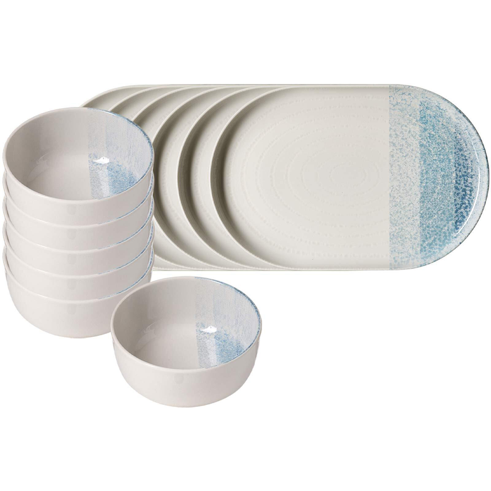 BRUNCH-SET Trio Blau 12er Set - Blau, Keramik (2/2/2cm) - Ritzenhoff Breker