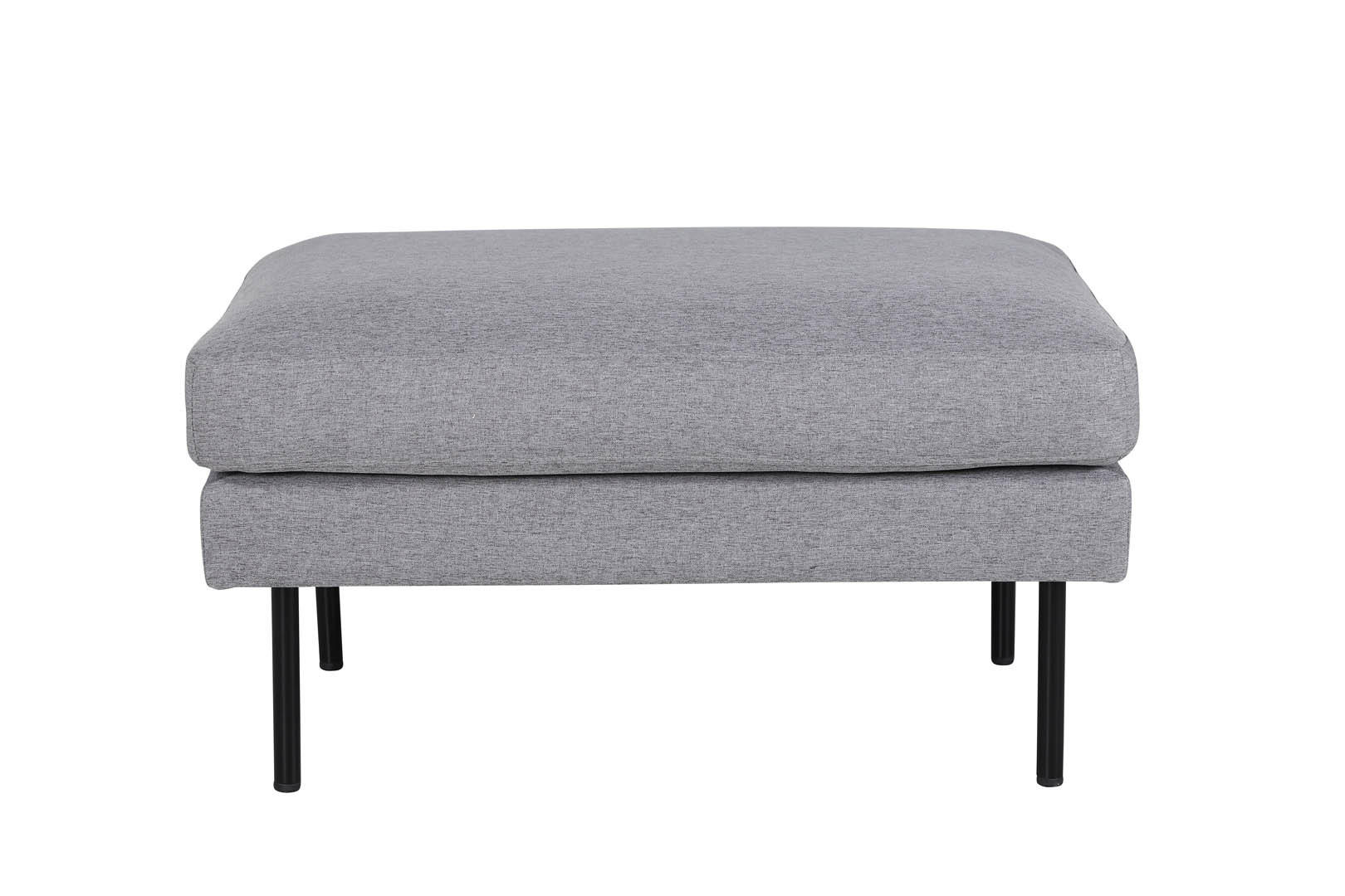 POUF schwarz grau - Grau, Holzwerkstoff (85/47/64cm) - ebuy24