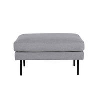 POUF schwarz grau - Grau, Holzwerkstoff (85/47/64cm) - ebuy24