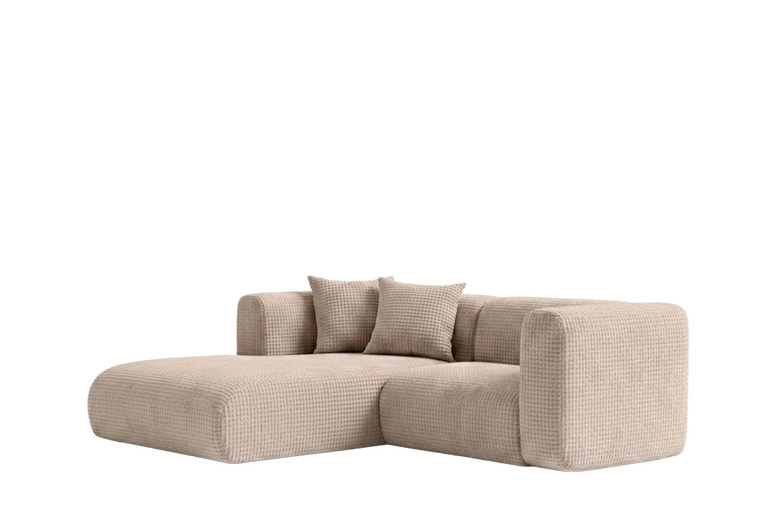 Kaiser Möbel Ecksofa Beige 226x179 cm