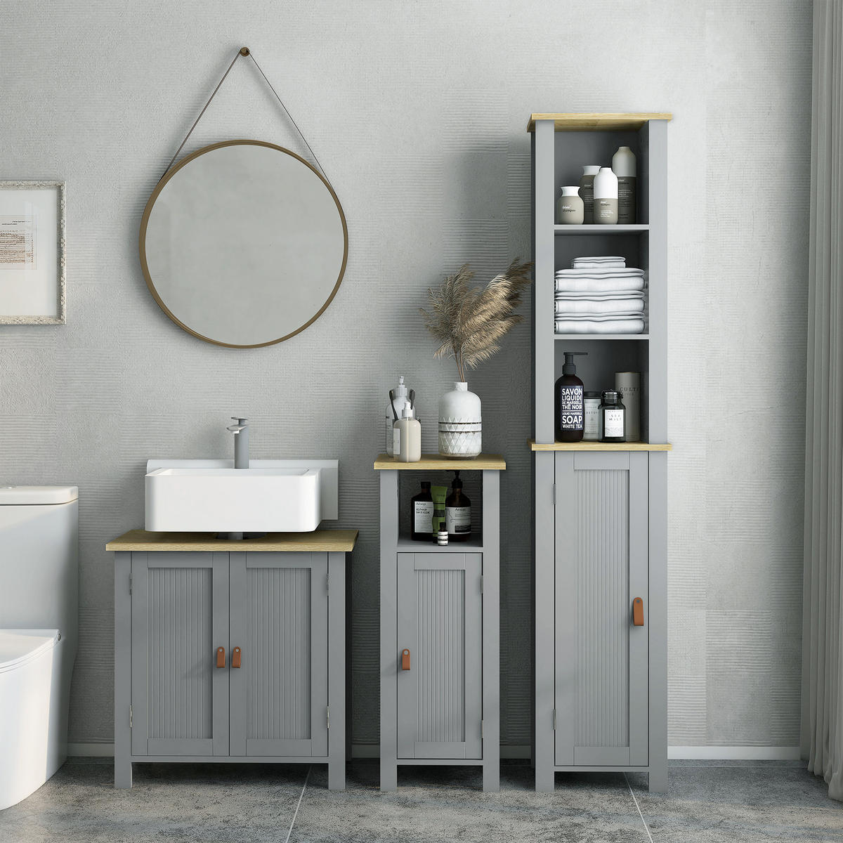 HÄNGESCHRANK Grau 1 Stück - Grau, Kunststoff (60/60/30cm) - GiPP