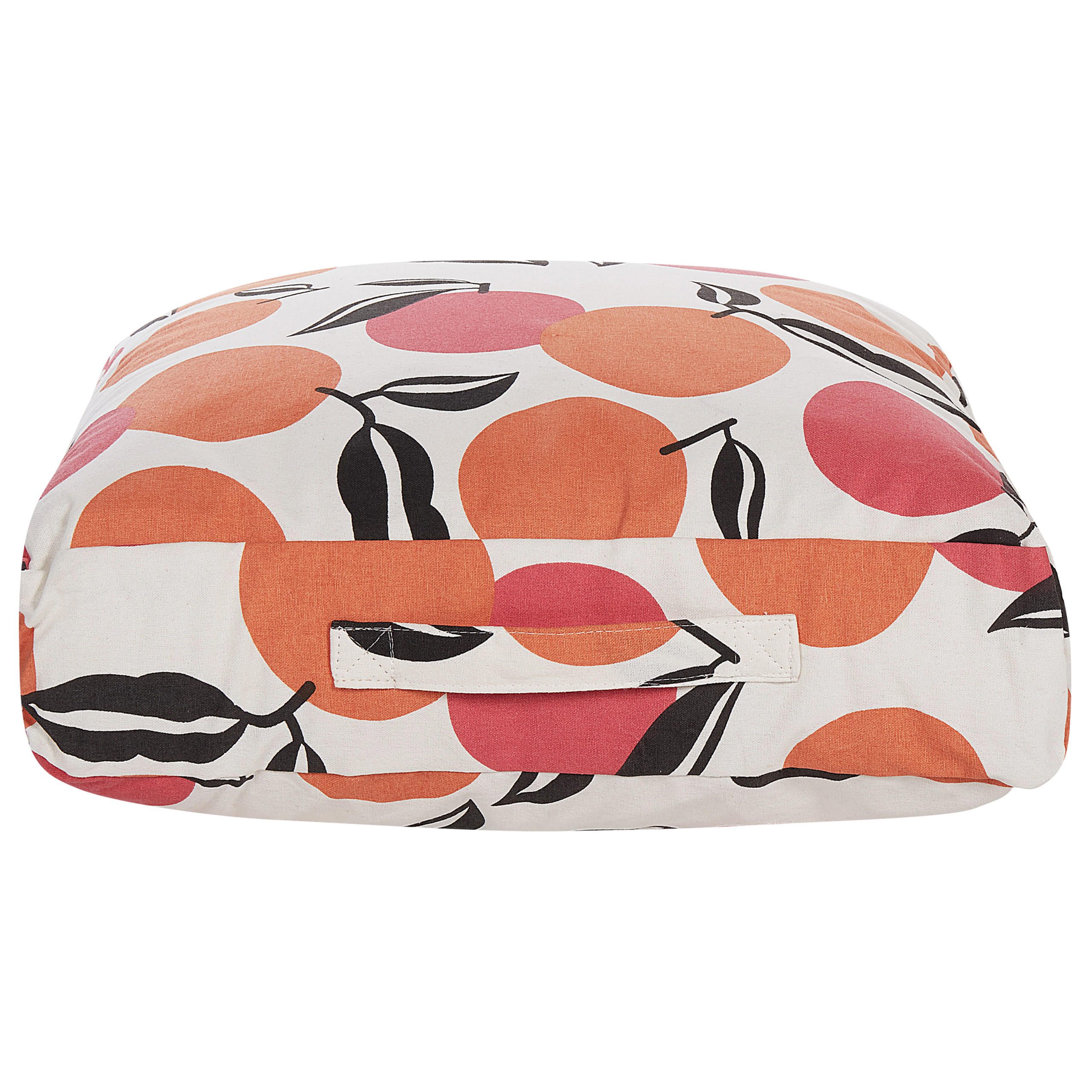 POUF Mellal 50/50/20 cm - Multicolor, Naturmaterialen/Textil (50/20/50cm) - Beliani