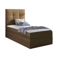 BOXBETT Mini 2, Seite zum Öffnen des Bettkastens: Links - Braun, Holz (80/200cm) - MIRJAN24
