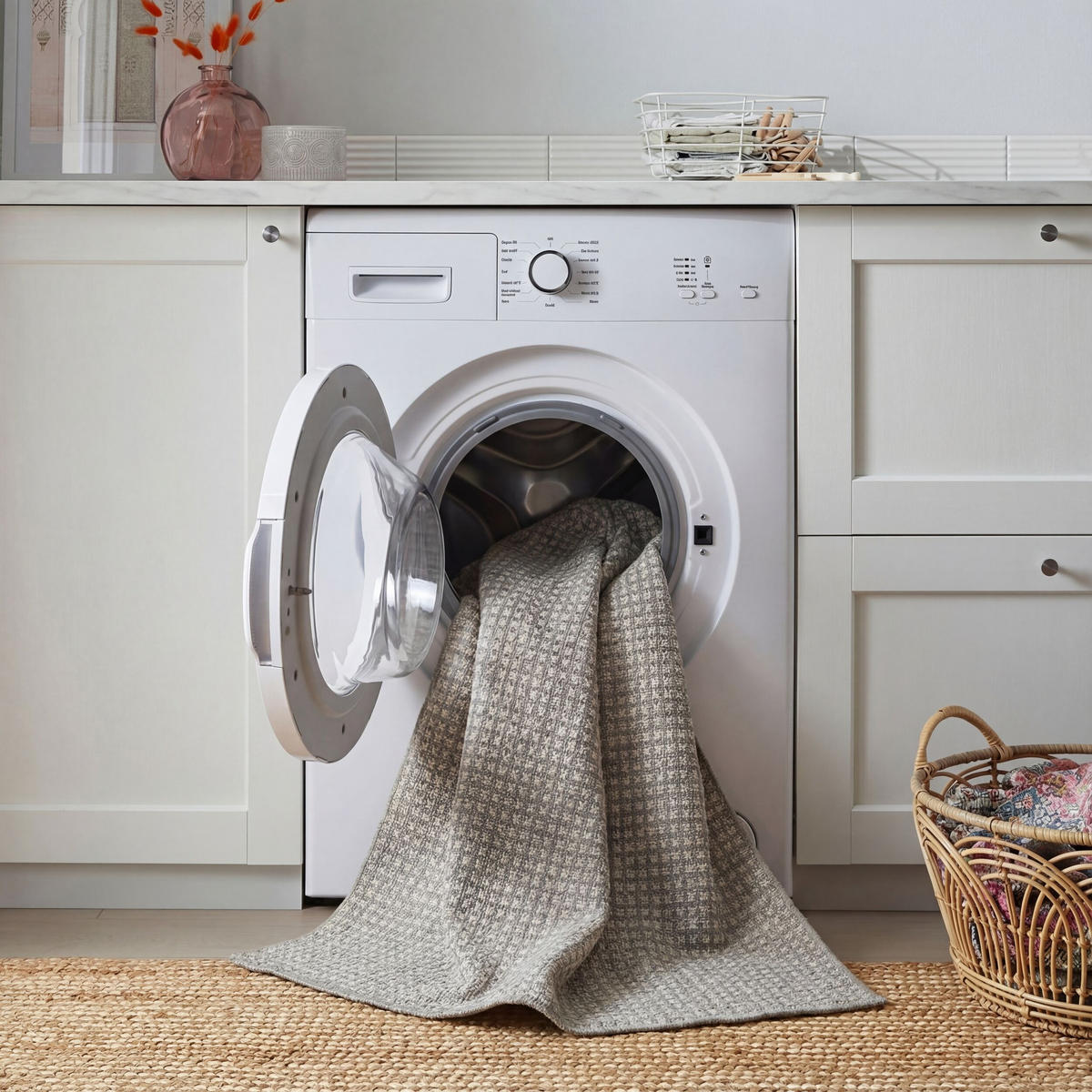 KURZFLORTEPPICH Waschbar NORA, einfarbig, aus Polyester, Grau, 200 x 310 cm - Grau, Textil (310/200cm) - KADIMA DESIGN