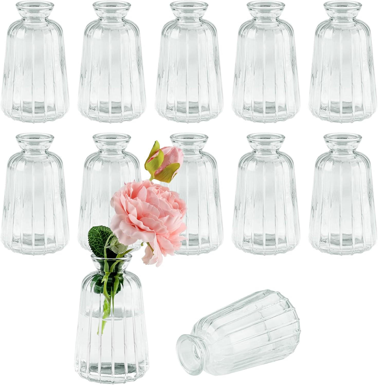 VASE 6,5 x 6,5 x 11 cm Transparentes Glas - Transparent, Glas (11cm) - LIBRATON