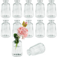 VASE 6,5 x 6,5 x 11 cm Transparentes Glas - Transparent, Glas (11cm) - LIBRATON