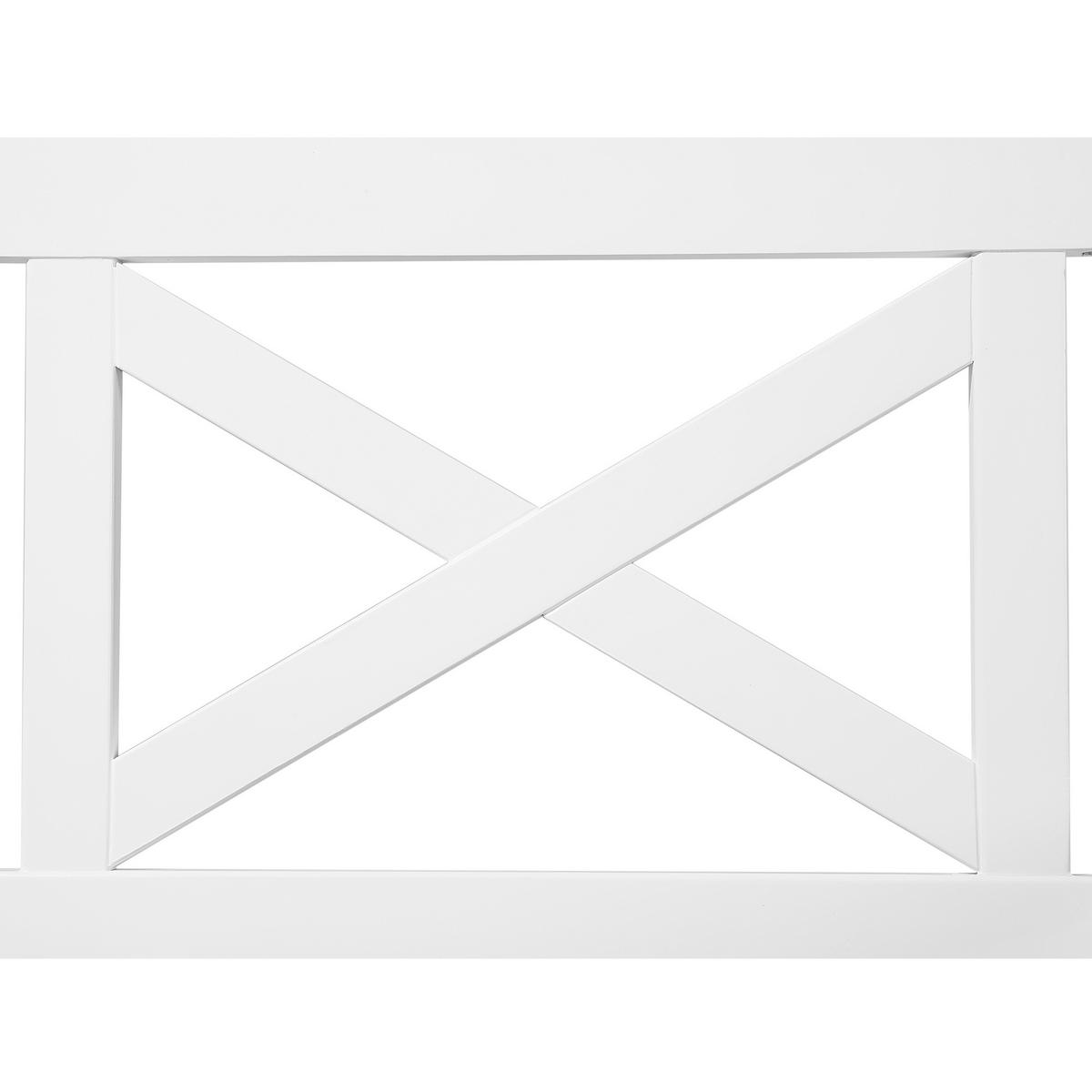 GARTENSTUHL Akazienholz weiß Baltic - Weiß, Holz (65/90/69cm) - Beliani