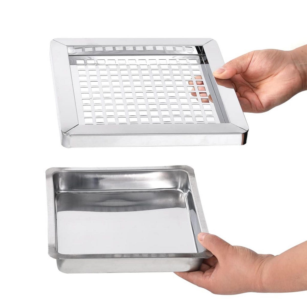 MÜLLEIMER 36L mit Aschenbecher, 24/24/61 cm, aus Stahl, Schwarz - Schwarz, Metall (24/61/24cm) - vidaXL