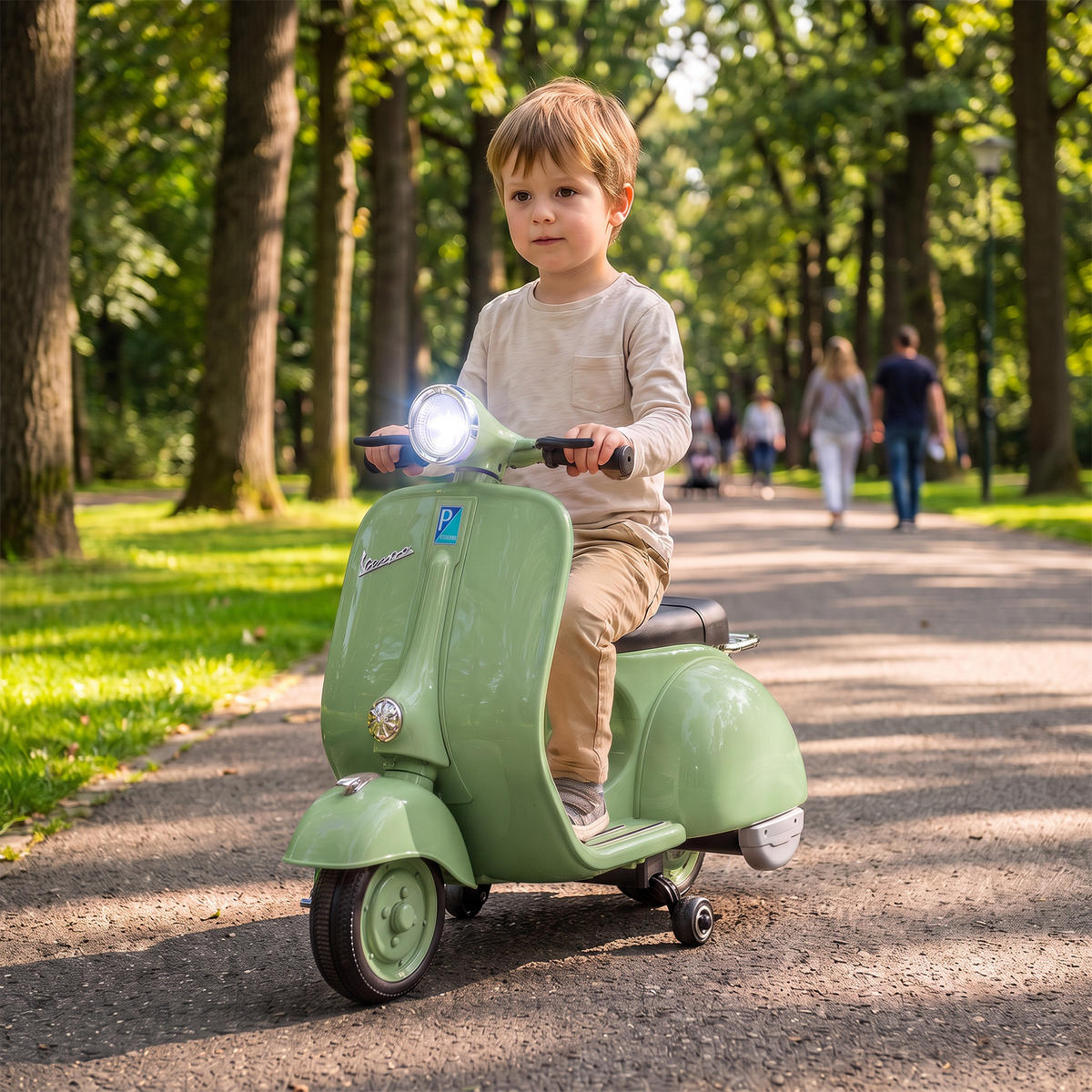 KINDERMOTORRAD Kunststoff Stahl Grün - Grün, Kunststoff (81/37/63cm) - AIYAPLAY