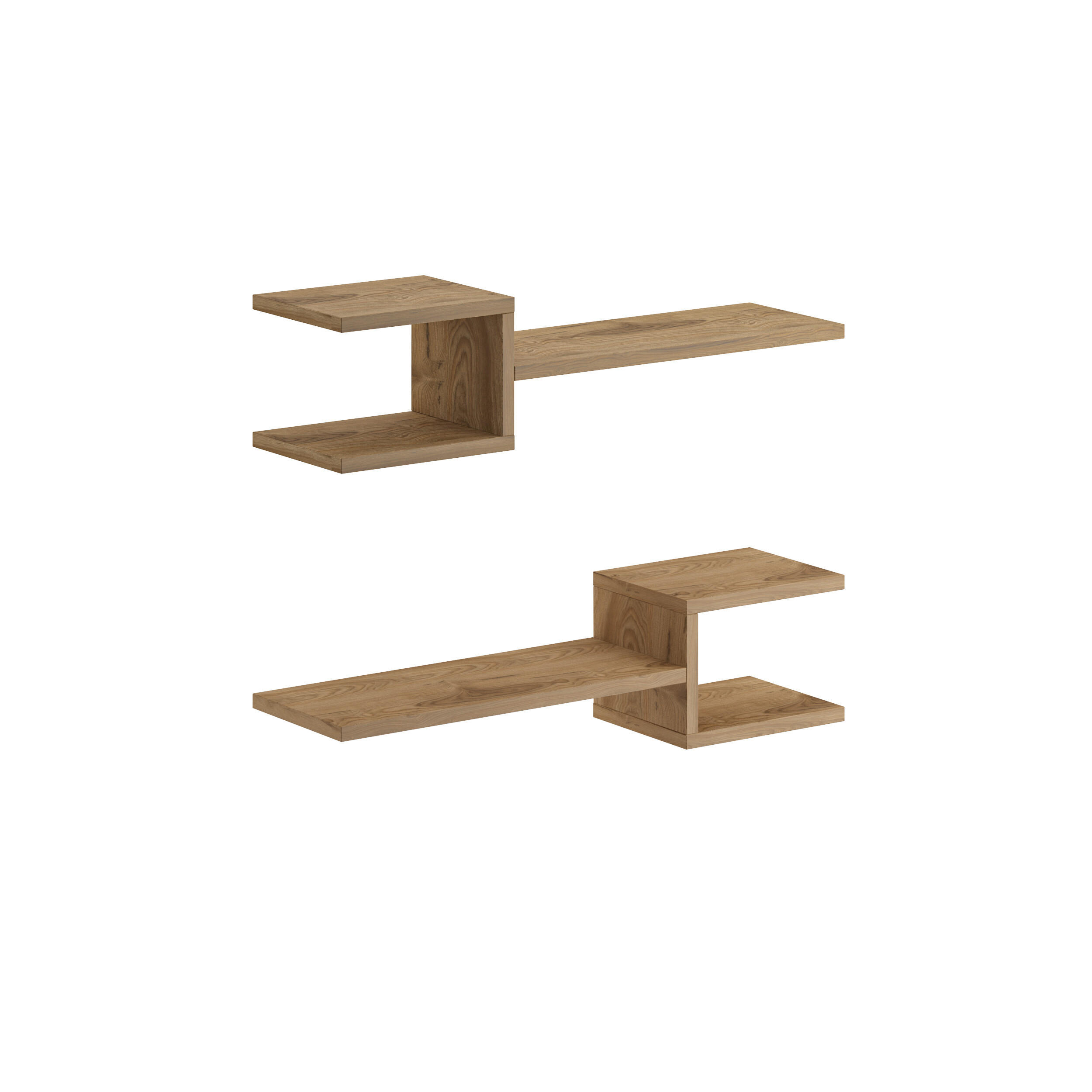 Decortie Wandboard Dunkelbraun 74.5x18.2x19.6 cm