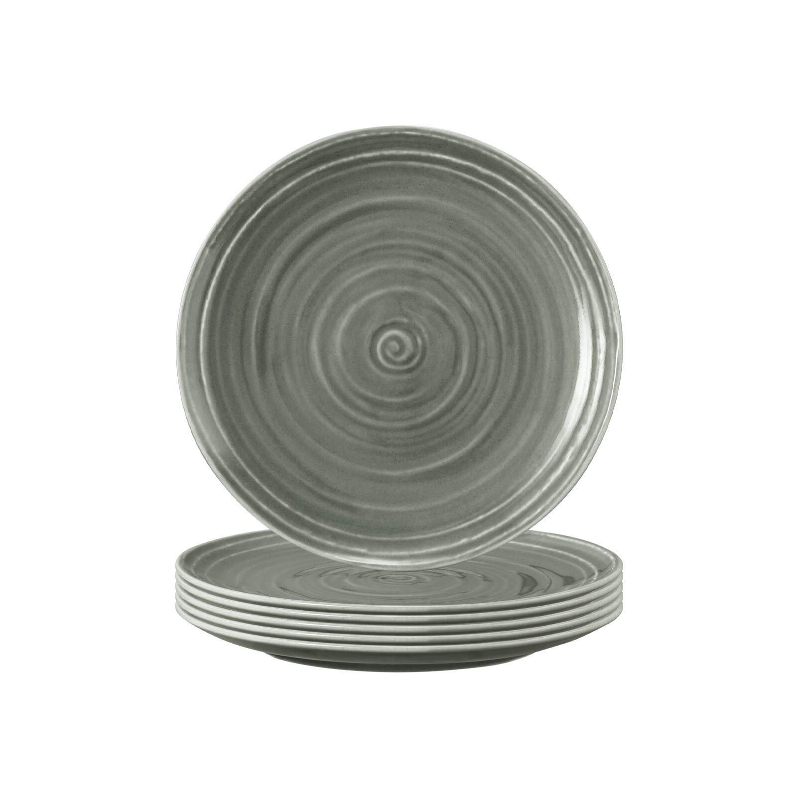 BROTTELLER Terra Perlgrau ø 17,7 cm 6er Set - Grau, Keramik (17.7cm) - Seltmann Weiden