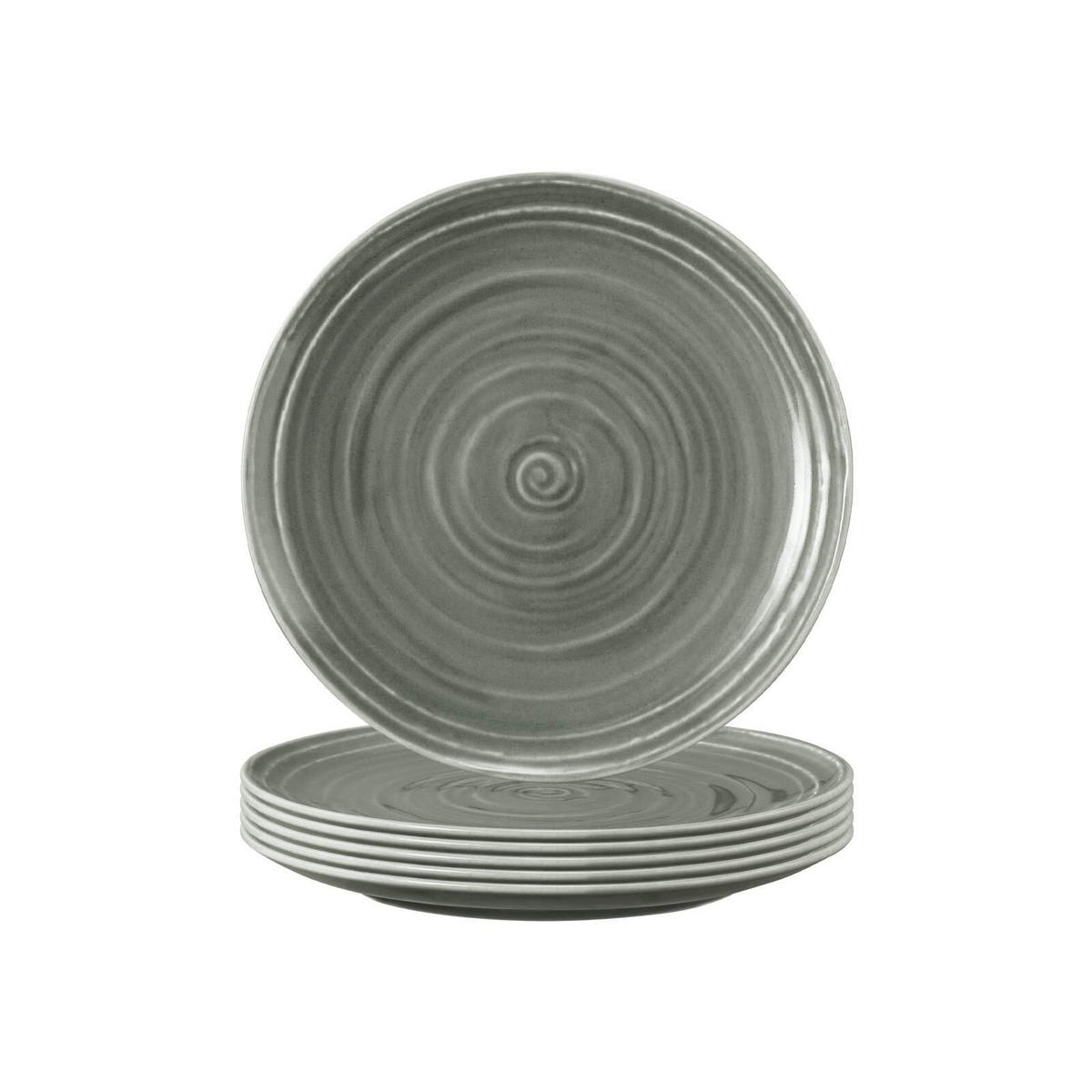 BROTTELLER Terra Perlgrau ø 17,7 cm 6er Set - Grau, Keramik (17.7cm) - Seltmann Weiden
