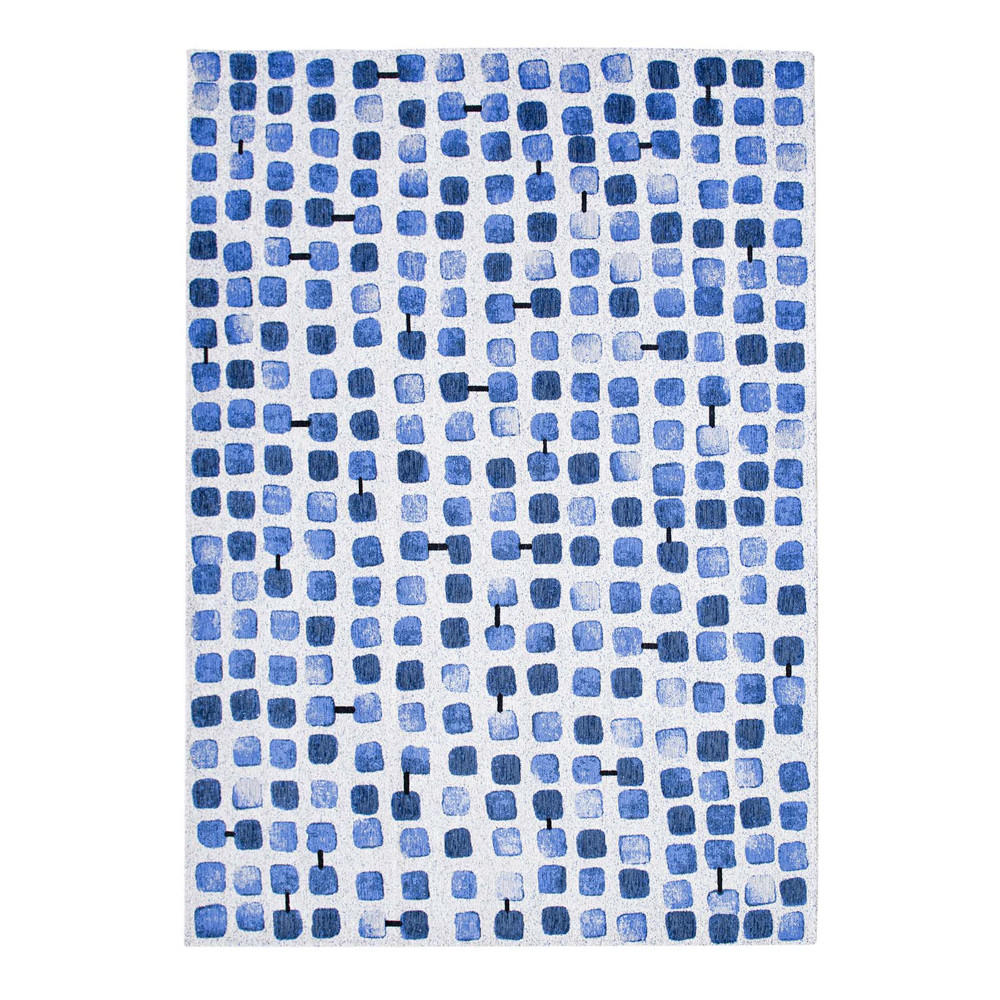 TEPPICH Amparo Blues Craft 170/240 cm - Blau, Textil (170/240cm) - Louis De Poortere