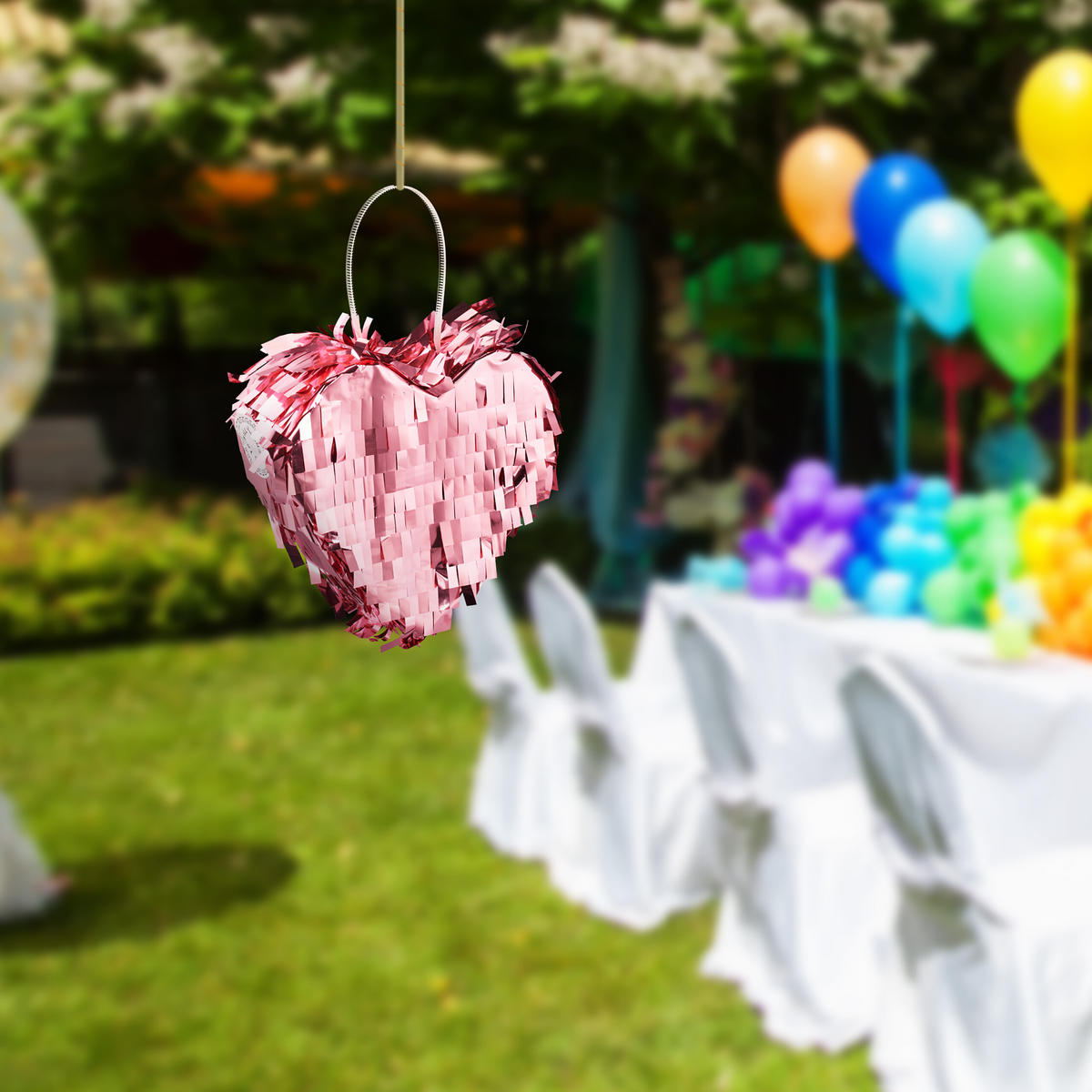 MINI Pinata - Rosa, Papier/Wellpappe (13.5/13/5.5cm) - Relaxdays