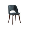 STUHL Monti 4, Holzfarbe: Nuss - Walnussfarben/Blaugrau, Holz (48/83/54cm) - MIRJAN24