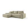 ECKSOFA MONA mit Schlaffunktion QUELLE 06 Links - Beige, Textil (175/280cm) - Bedante