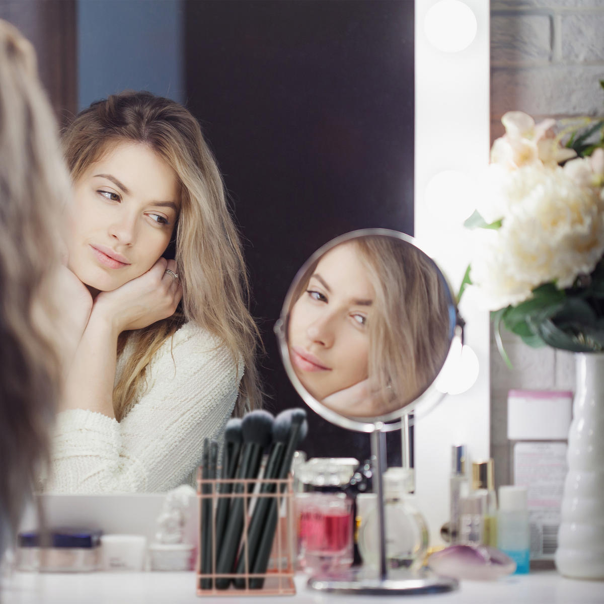 STIFTEHALTER - Goldfarben, Metall (9/9/10cm) - Relaxdays