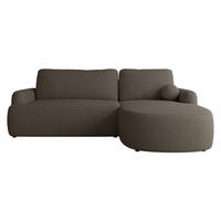 COLTAR Loridu Premium, Dreapta - culoare lemn wenge/negru, material plastic/material textil (174/250cm) - MIRJAN24