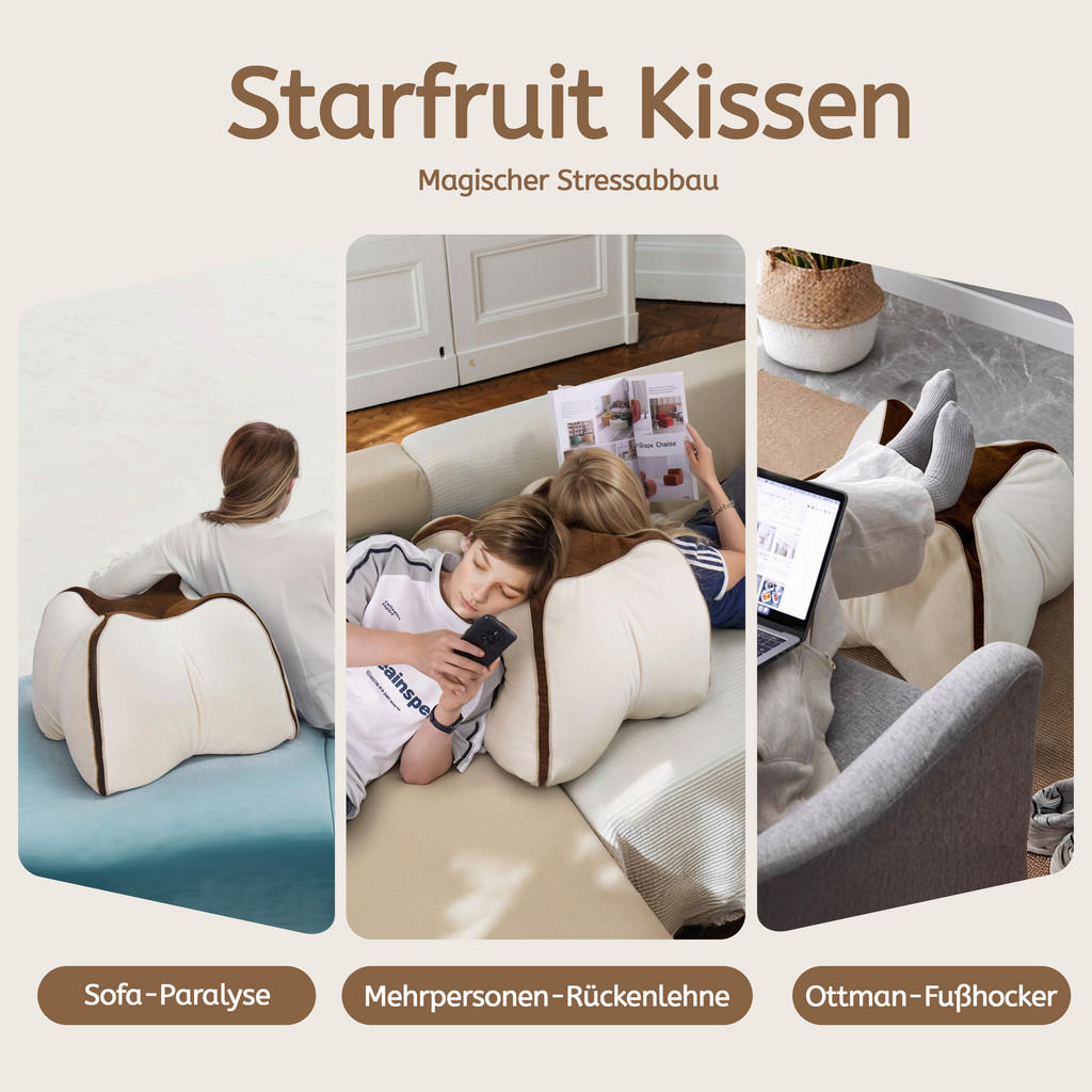 Thumbnail - Vercart Kissen, Beige, Braun, Textil, Mode, Freiform, 53x53 cm, CE, Wohntextilien, Kissen