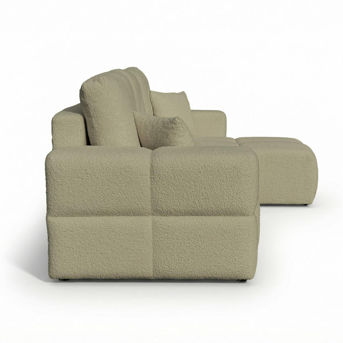 ECKSOFA Denise Mit Schlaffunktion - Grün, Holzwerkstoff/Textil (250/148cm) - Fun Möbel