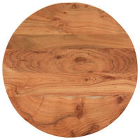 TISCHPLATTE Ø50/2,5 Cm Rund Massivholz Akazie - Naturfarben, Holz (50/50/2.5cm) - vidaXL