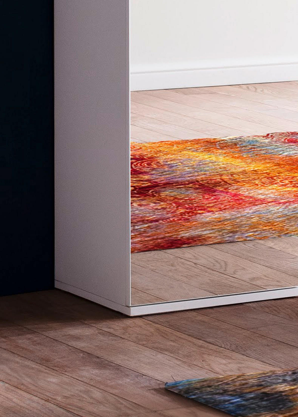 GARDEROBENSCHRANK weiß 37 x 191 cm, Schuhschrank mit Spiegeltüren - Weiß, Glas/Holzwerkstoff (37/191/34cm) - Top.Furn
