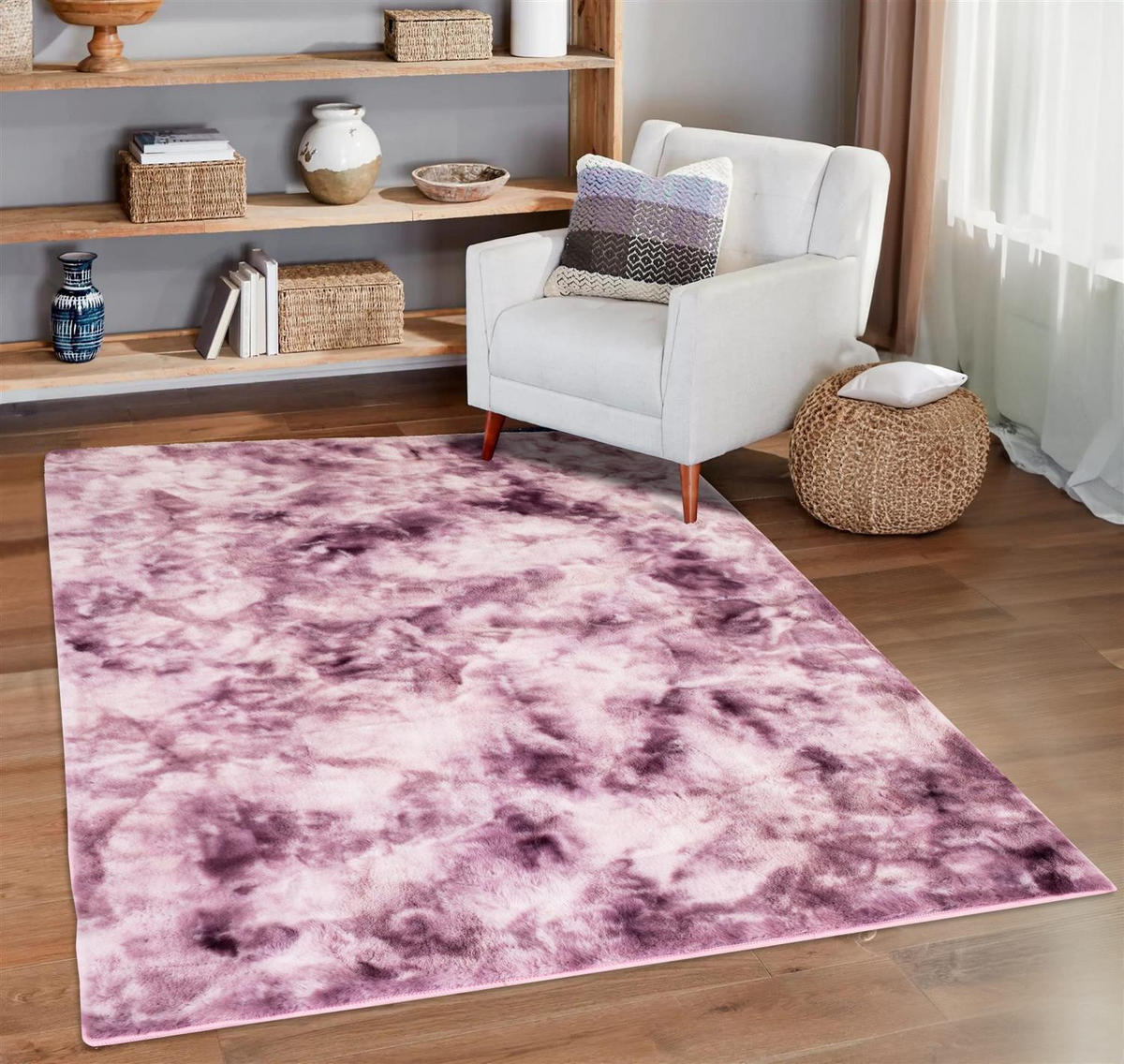 HOCHFLOR-TEPPICH Toledo 500 Rosa 80x150 cm - Rosa, Textil (80/150cm) - carpet city
