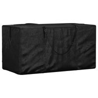AUFBEWAHRUNGSTASCHE Für Gartenkissen 150/75/75 Cm Polyethylen - Schwarz, Kunststoff (150/75/75cm) - vidaXL