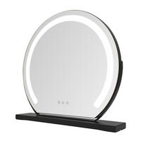 LED Schminkspiegel 10/40/38cm - Schwarz, Glas (10/38/40cm) - Nettlife