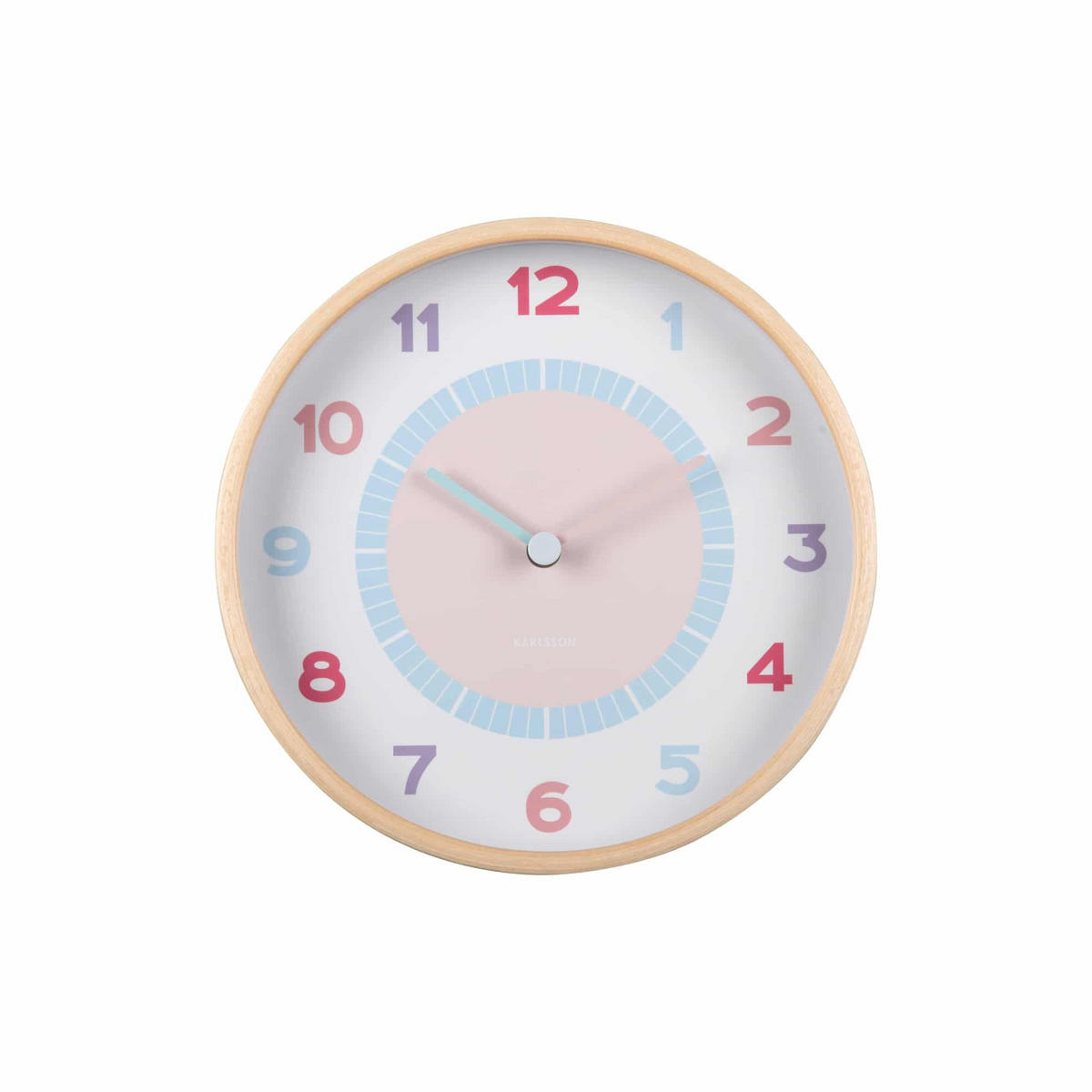 WANDUHR Chica Mehrfarbig 25/4.5/25 cm - Multicolor, Holz (4.5/25/25cm) - Karlsson