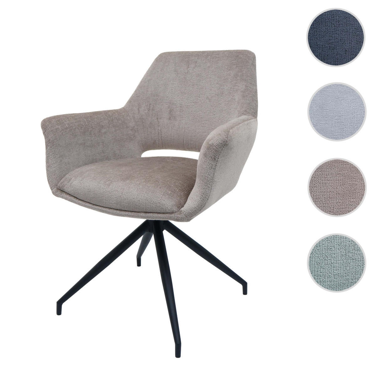 ESSZIMMERSTUHL taupe - Taupe, Textil (65/86/60cm) - MCW