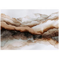 FOTOTAPETE Marmor Stein Braun 350x250 cm - Multicolor, Papier (350/250cm) - Wallarena