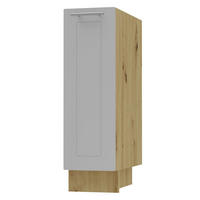 UNTERSCHRANK Bari D1D/20 Eiche Artisan / RAL 7040 fenstergrau 20 / 50 / 82cm - Eiche Artisan/Grau, Holz/Holzwerkstoff (20/82/50cm) - Feldmann-Wohnen