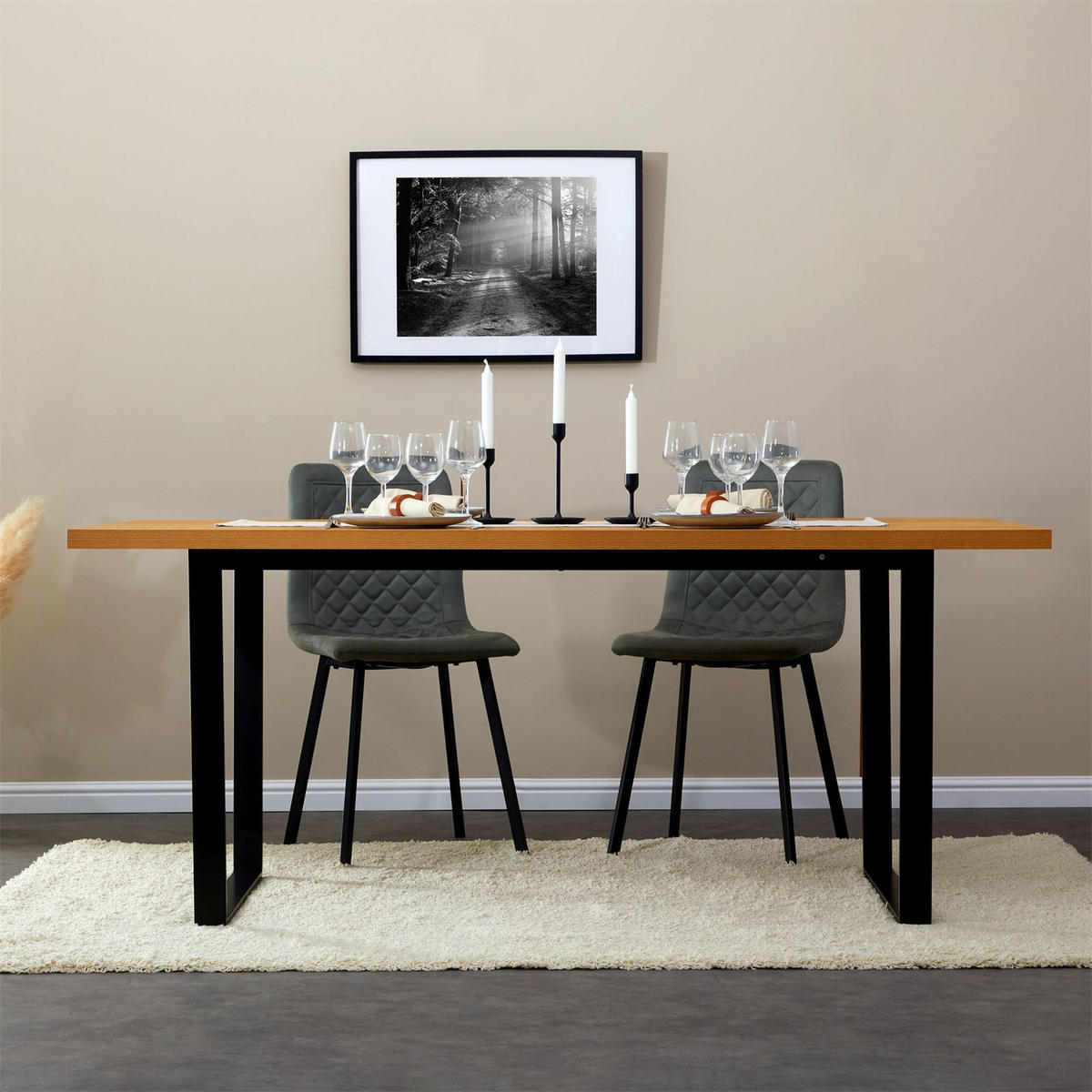 ESSTISCH VIDAGO - Wildeiche, Holzwerkstoff (90/180/76cm) - CARO-Möbel