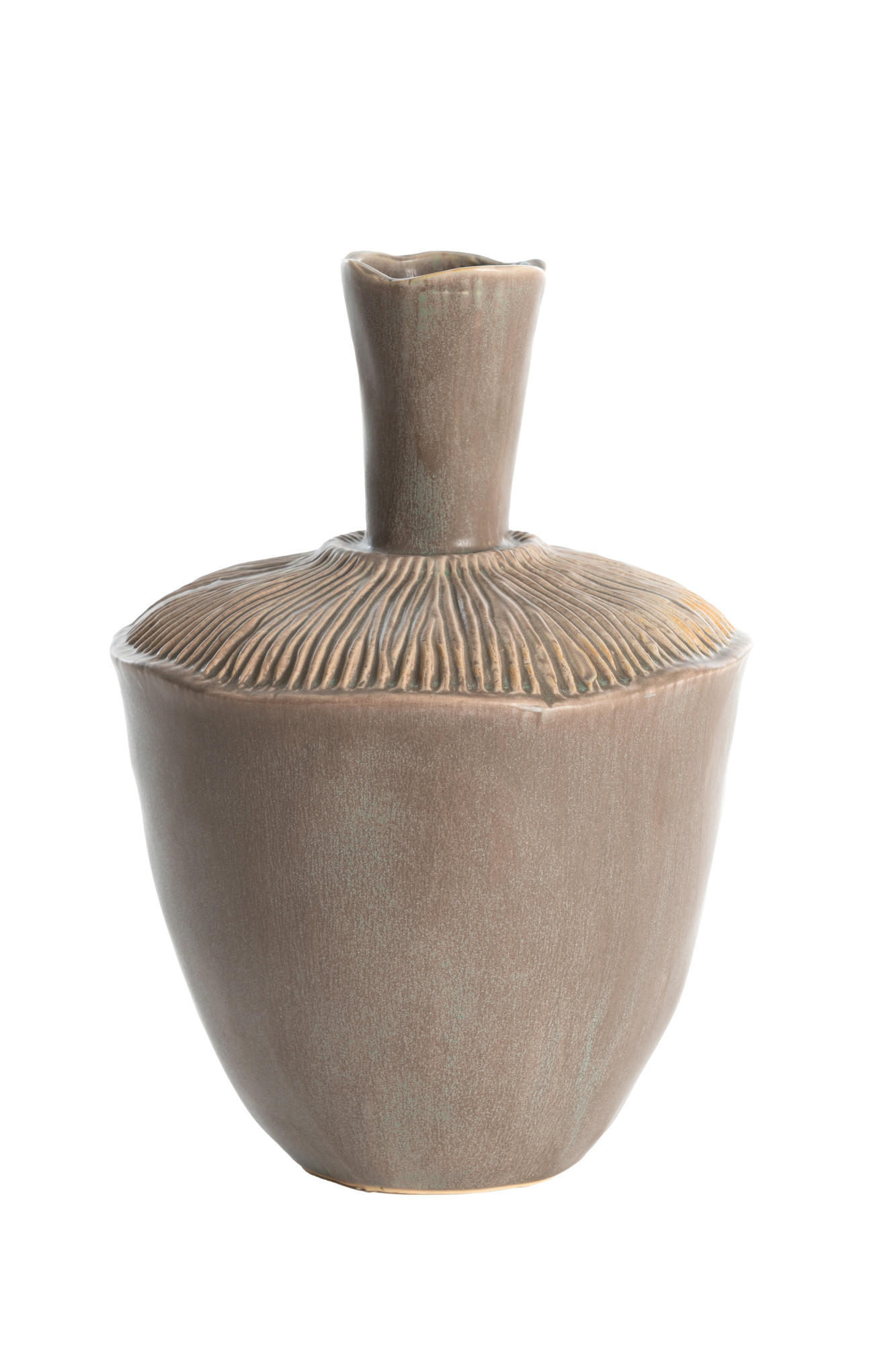 VASE Neira Braun Ø20/29 cm - Braun, Keramik (29cm) - Light & Living