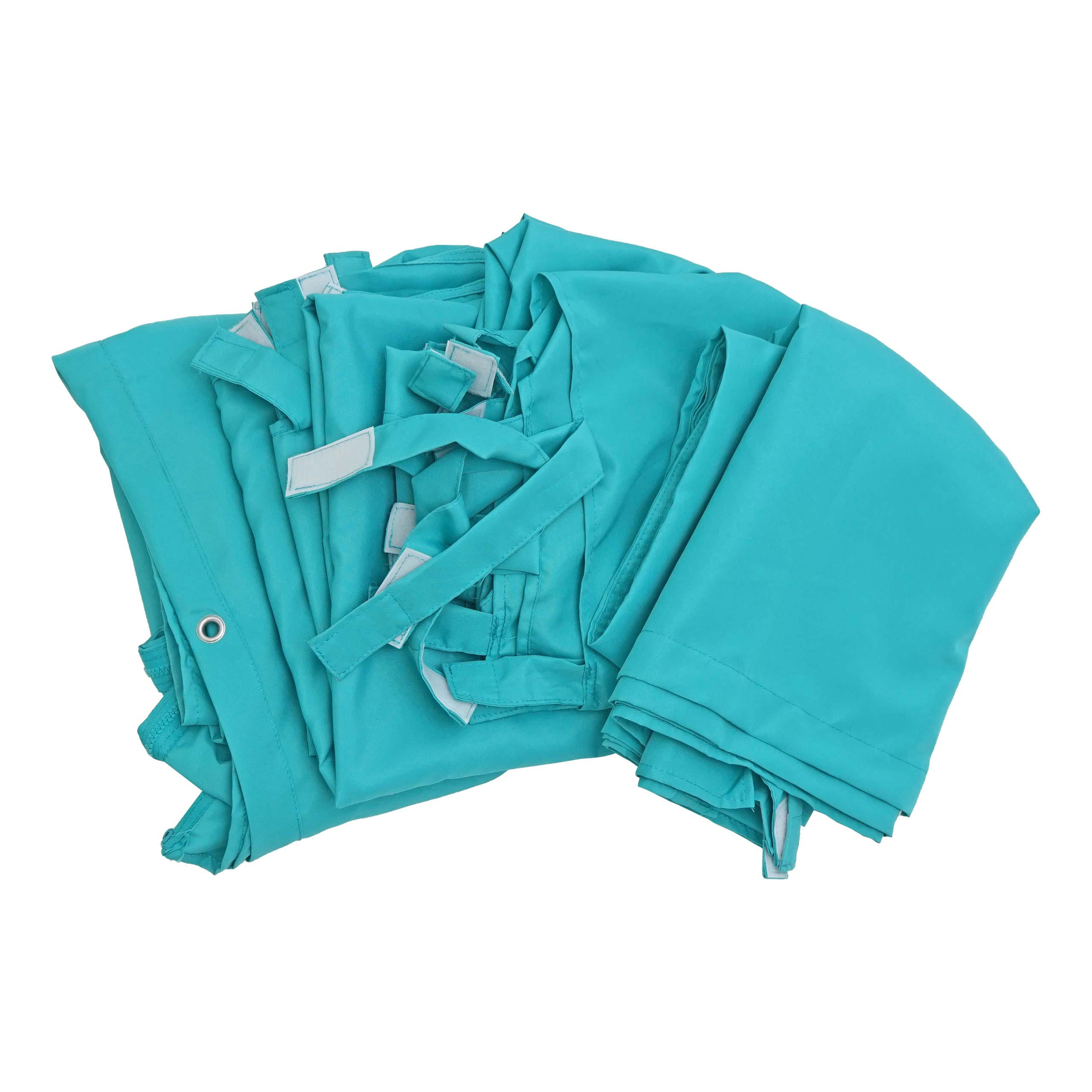SEITENWAND PERGOLA Türkis - Türkis, Textil (293/275/293cm) - MCW