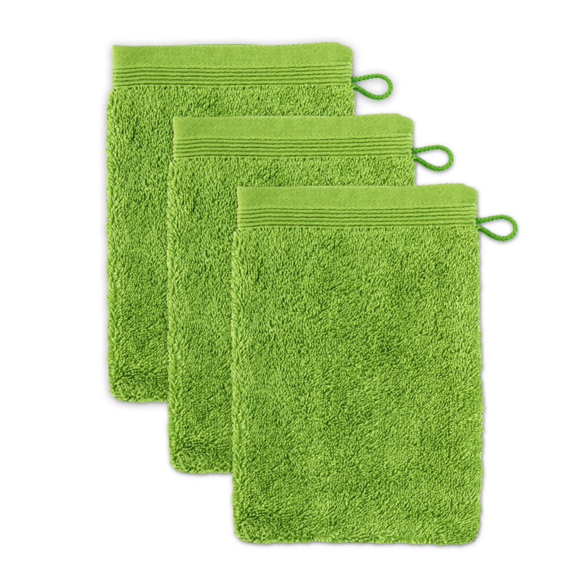 WASCHHANDSCHUH SUPERWUSCHEL 3ER PACK - Grün, Textil (15/20cm) - MÖVE