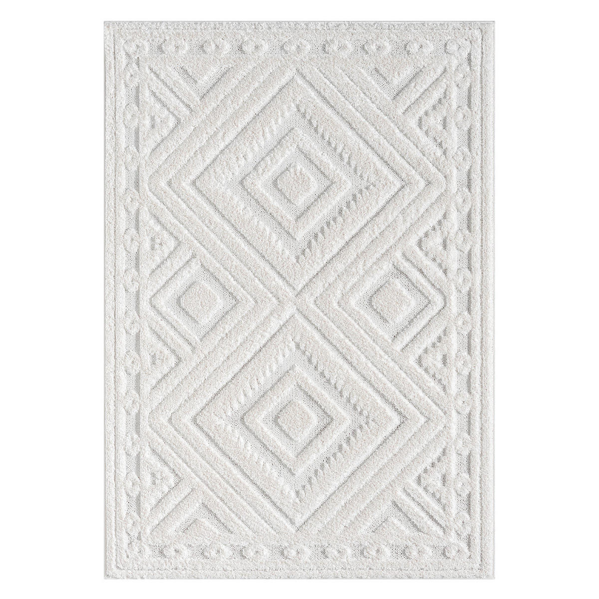 HOCHFLOR-TEPPICH Focus 777 Creme 120x170 cm - Creme, Textil (120/170cm) - carpet city
