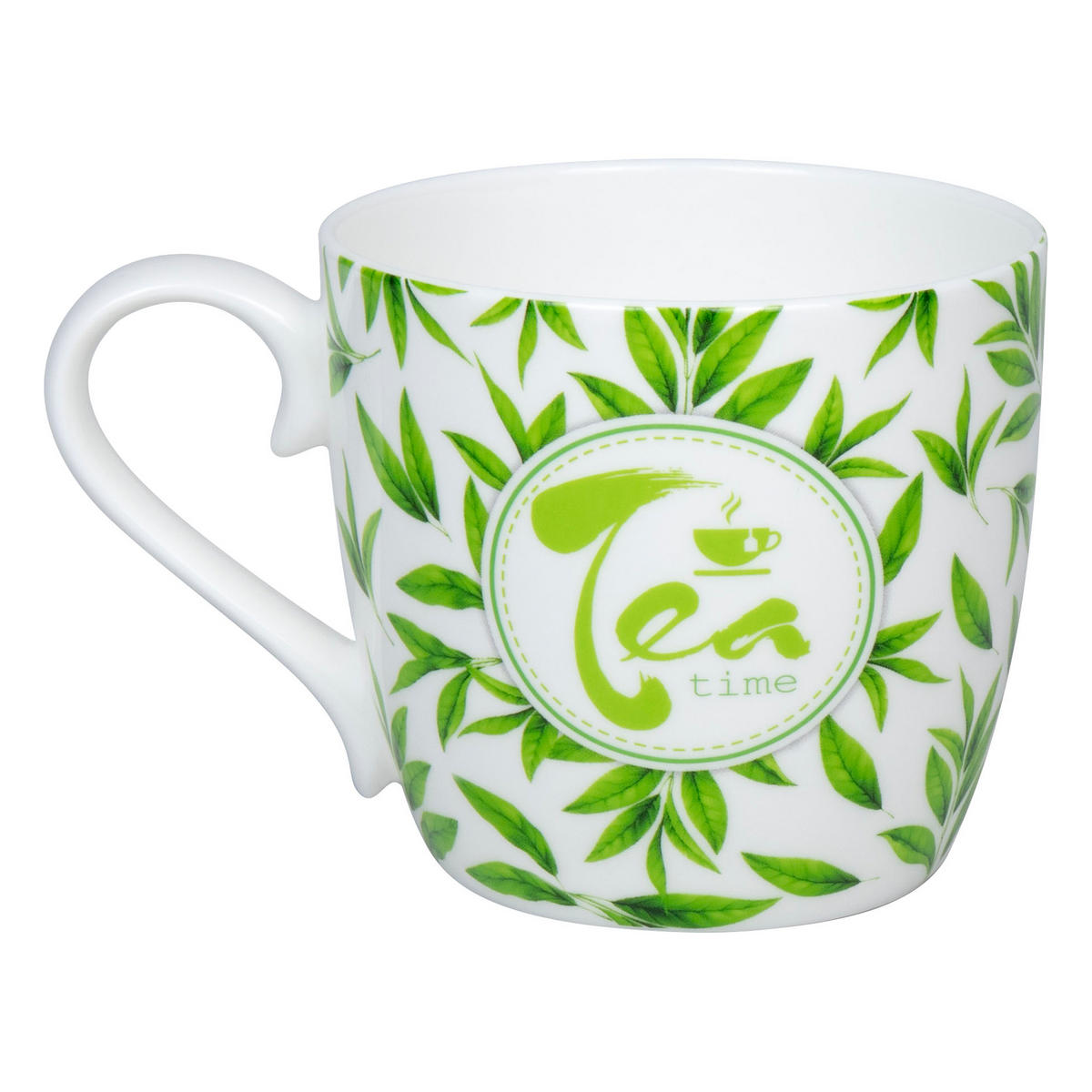 KAFFEEBECHER Tea Time - leaves - Naturfarben, Keramik (0.43L) - Könitz