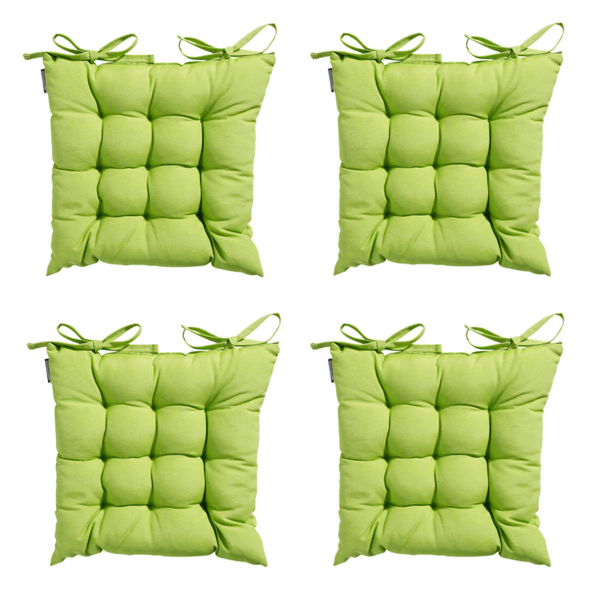 SITZKISSEN Panama 46/46 cm 4er-Set - Limette, Textil (46/6/46cm) - Madison