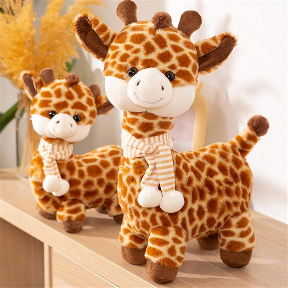 PLÜSCHTIER Giraffe 28 cm - Braun, Textil (10/28cm)