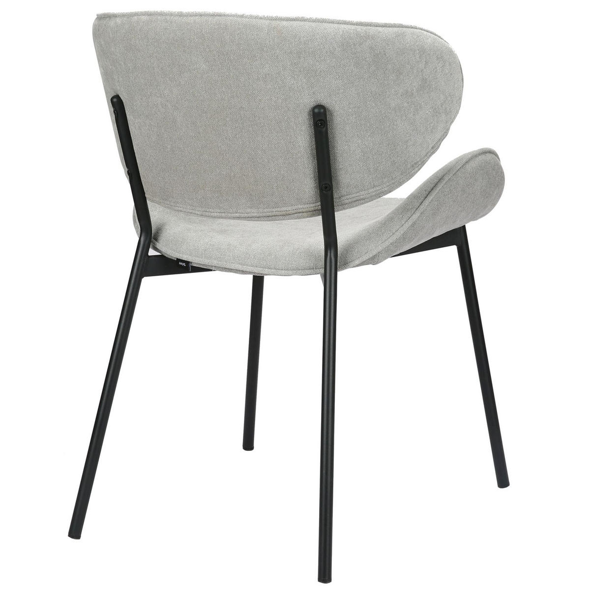 ČALOUNĚNÁ ŽIDLE Pretically světle šedá - černá/světle šedá, kov/textil (53/80/59cm) - Selsey