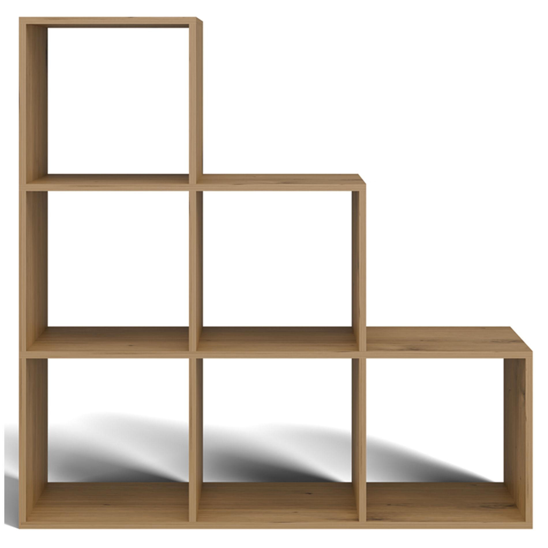 STUFENREGAL Stepi Artisan-Eiche 115 cm - Eichefarben, Holzwerkstoff (115/115/30cm) - Selsey