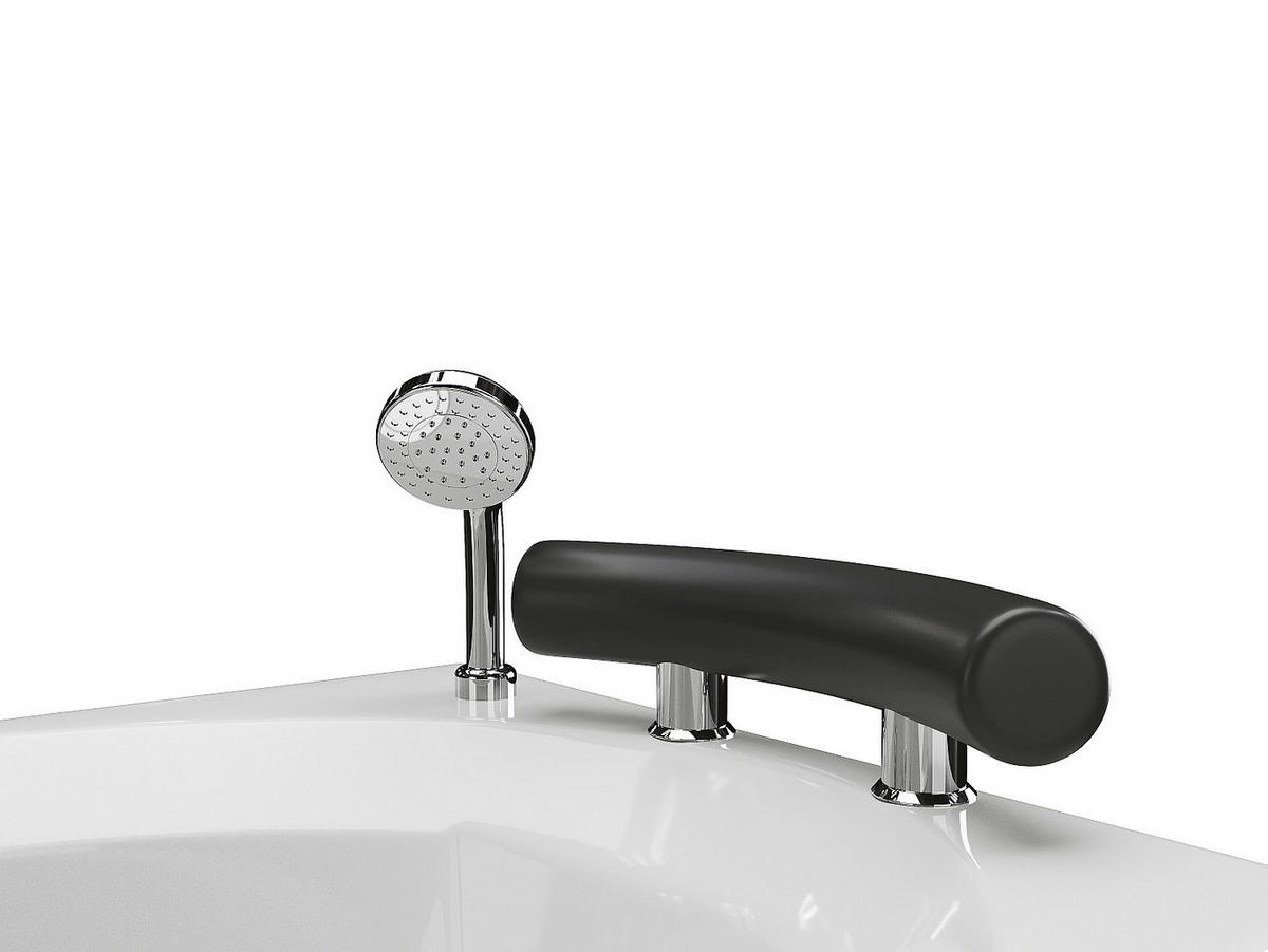WHIRLPOOLBADEWANNE - 1 Person - acryl - weiß Luana - Weiß, Kunststoff (150/56/100cm) - Vente-Unique