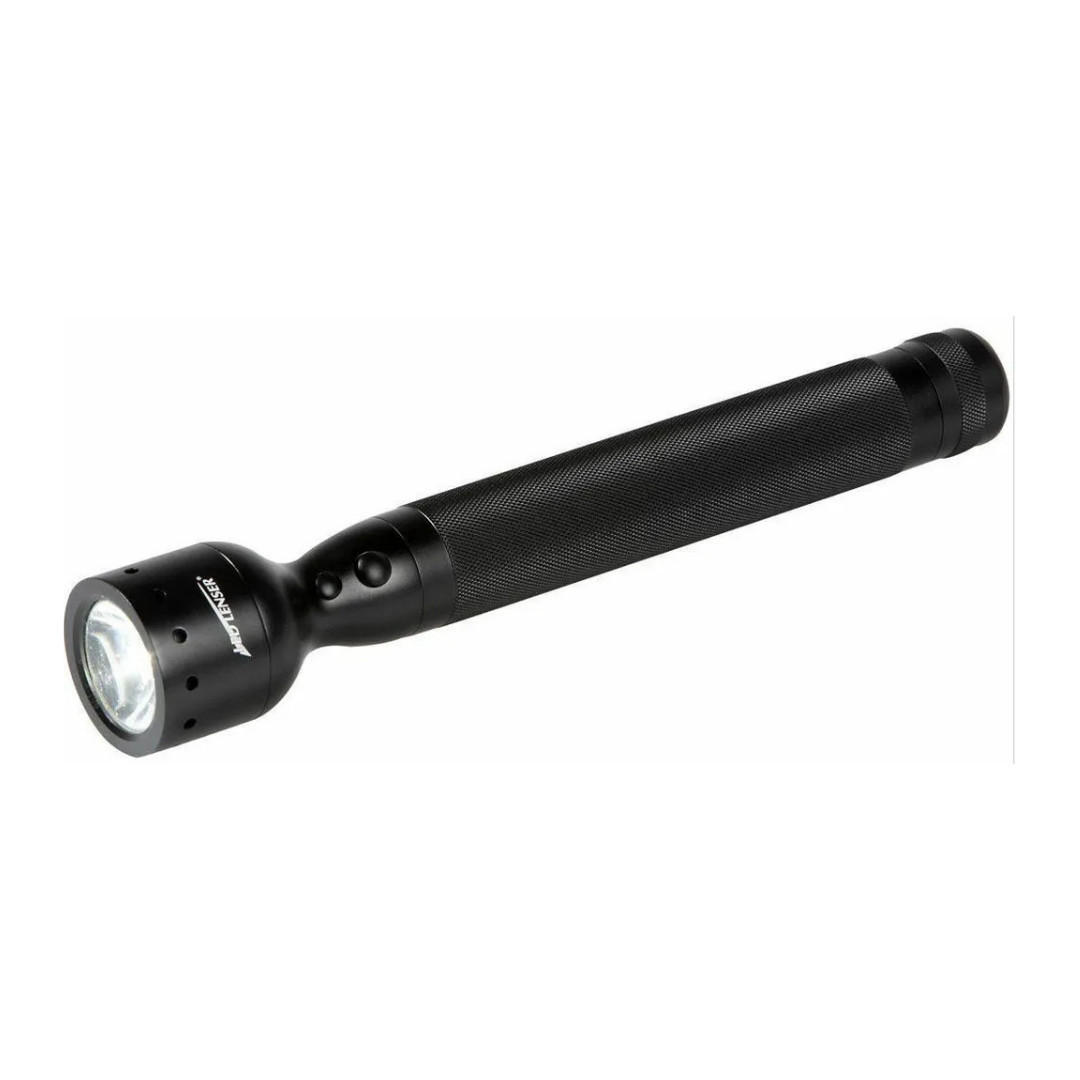 TASCHENLAMPE V2 Tactical LED Schwarz, 100 m Reichweite, Handlampe, Outdoor Licht, Campinglampe, Arbeitsleuchte, batteriebetrieben, kompakt, tragbar - Schwarz, Kunststoff (27.5/4.7/4.7cm) - JUNG