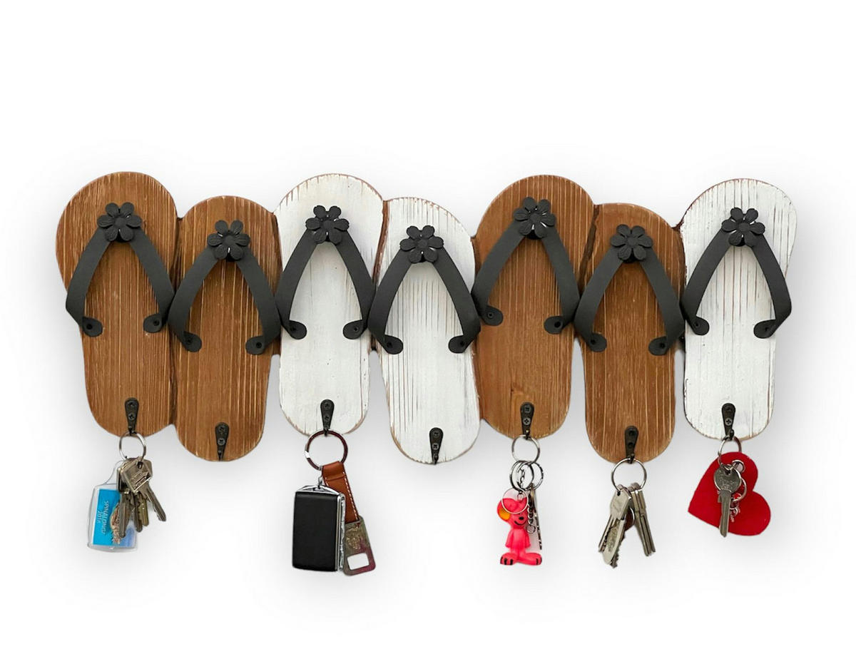 HAKENLEISTE Sandalen MR91 60 cm - Weiß, Holz (60/24/4.5cm) - DanDiBo